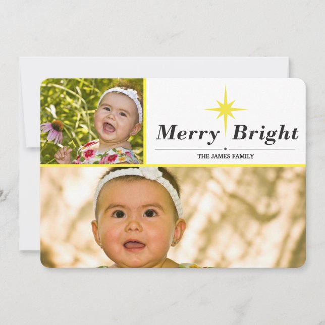 merry bright holiday card (Front)