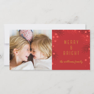 Merry & Bright Holiday Photo Card