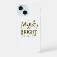Merry & Bright iPhone Case – Elegant Minimalist