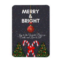 "Merry & Bright Joyful Christmas Card"