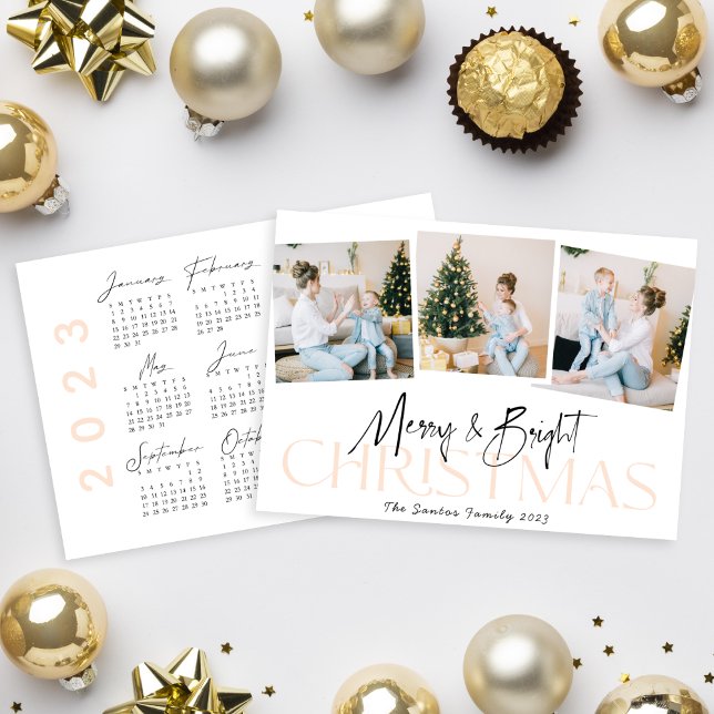 Merry&Bright Modern calligraphy 2023 Calendar (Creator Uploaded)