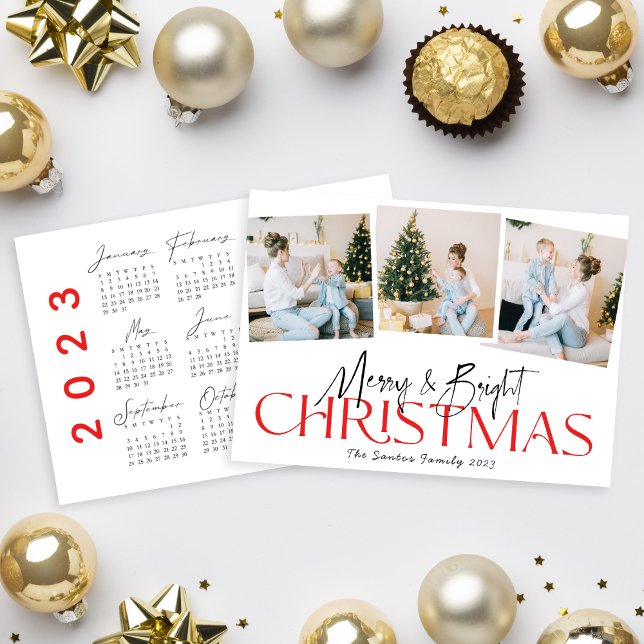 Merry&Bright Modern calligraphy 2023 Calendar (Creator Uploaded)