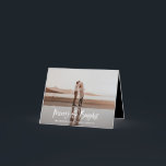 Merry & Bright modern, minimal photo christmas Holiday Card<br><div class="desc">Merry & Bright modern photo christmas card. Modern black and white holiday design. Script text with a modern edge. Hand painted polka dot spotty backer. Change the backer color to customize.</div>