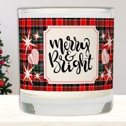 Merry & Bright Modern Rustic Christmas Plaid