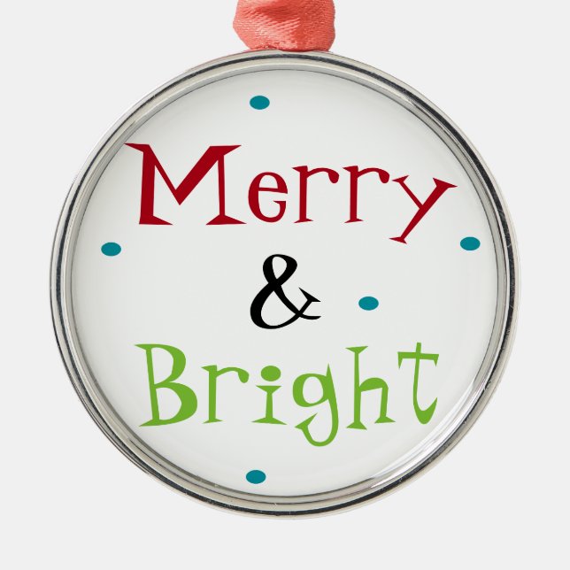 Merry & Bright Ornament (Front)