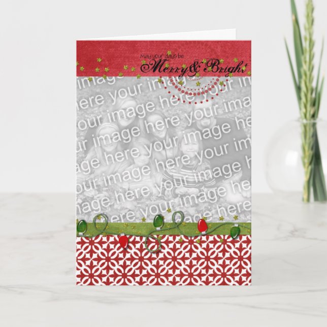 Merry & Bright Photo Frame Card 2 (Front)