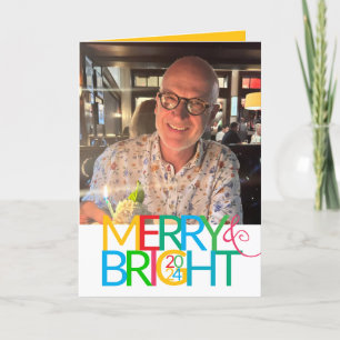 Merry & Bright Photo Holiday Card