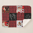 Merry & Bright Red Buffalo Plaid Christmas Photo