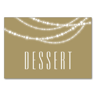 Merry & Bright Sparkles Holiday Table Food Sign Number