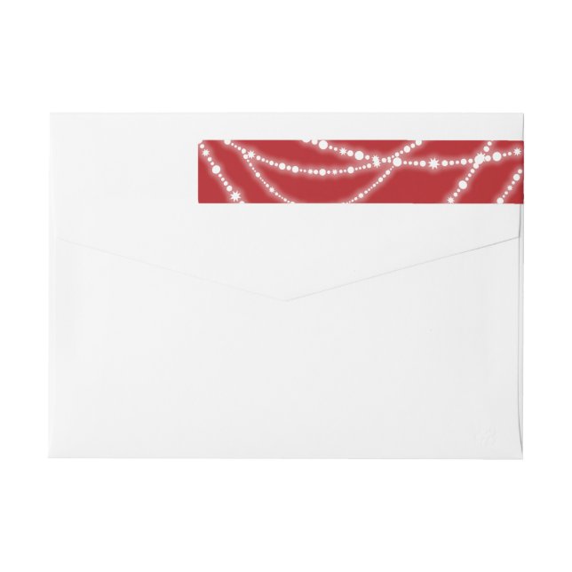 Merry & Bright Sparkles Holidays Address Labels (Back)