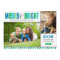 Merry & Bright Teal Green Stripe Photo Collage