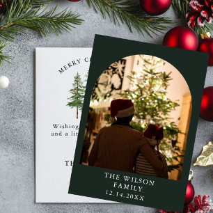 Merry & Bright – Watercolor Forest Christmas Invitation
