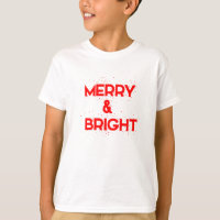 Merry & Bright with snowflakes