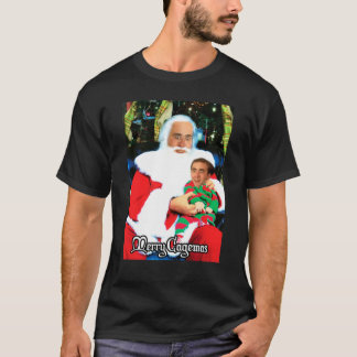 Merry Cagemas Santa Knee Nicolas Cage Christmas818 T-Shirt