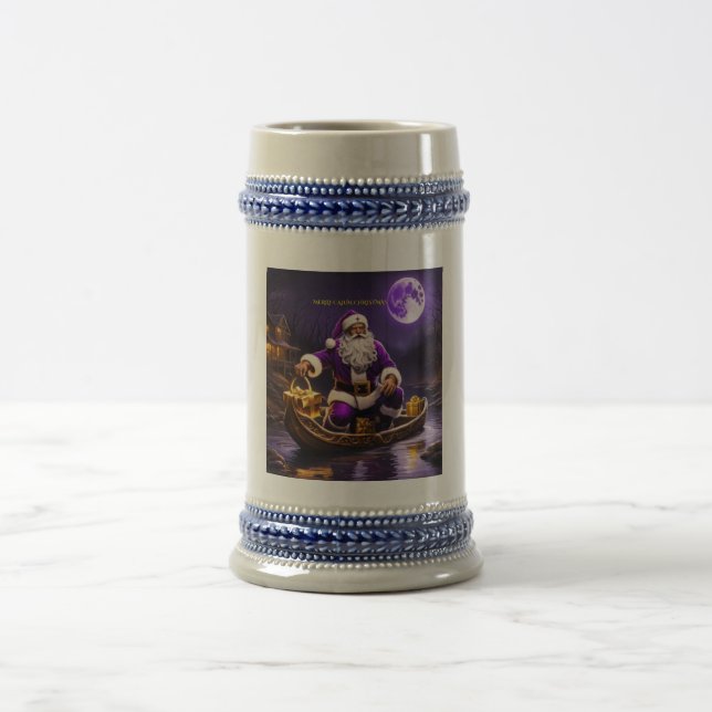 Merry Cajun Christmas Beer Stein (Center)