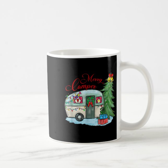 Merry Camper Christmas Santa Camper Camng Truck Xm Coffee Mug (Right)