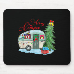 Merry Camper Christmas Santa Camper Camng Truck Xm Mouse Pad