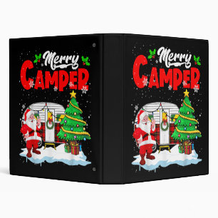 Merry Camper Christmas Santa Camper Camping Truck Binder