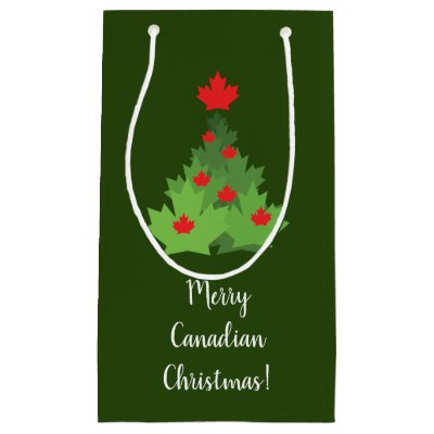 Merry Canadian Maple Leaf Flag Christmas