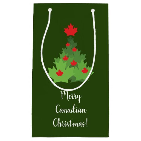 Merry Canadian Maple Leaf Flag Christmas