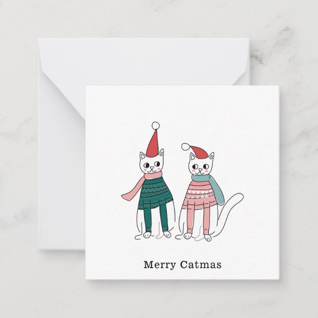 Merry Catmas Card (Front)