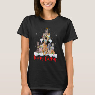 Merry Catmas Cat Mom Cat Dad Christmas Cat 2 T-Shirt