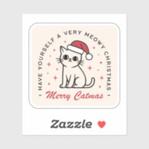 Merry Catmas Christmas cat aesthetic 