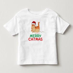 Merry Catmas Christmas Funny Baby Bodysuit