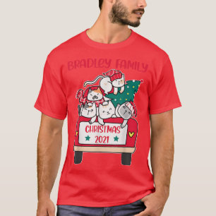 Merry Catmas Christmas truck cat lovers Bradley Fa T-Shirt
