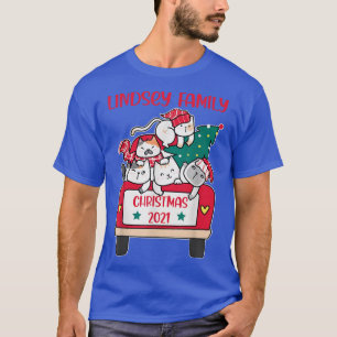 Merry Catmas Christmas truck cat lovers Lindsey Fa T-Shirt