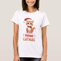 Merry Catmas Cute Pet Lover Xmas Santa Kitty