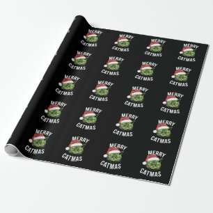 Merry Catmas Funny Cat Lovers Christmas  Wrapping Paper