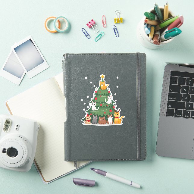 Merry Catmas Funny Christmas Tree, Cats Xmas Meow  (iPad Cover)
