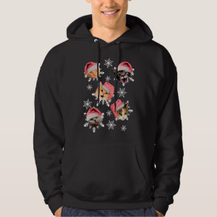 Merry Catmas Santa Hat Kitty Christmas Hoodie