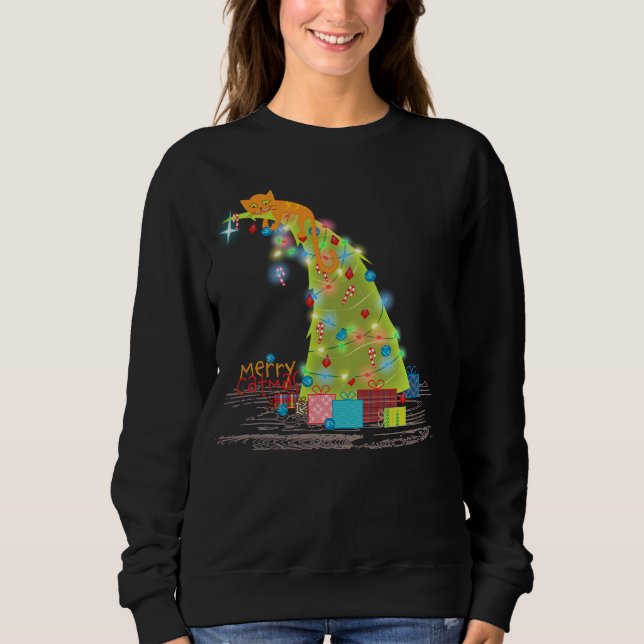 Merry Catmas Sweatshirt (Front)