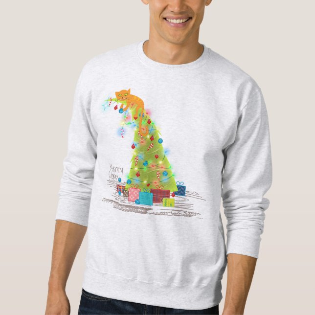 Merry Catmas Sweatshirt (Front)