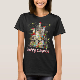 Merry Catmas Xmas Men Women Cat Christmas trendin T-Shirt