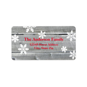 Merry Cheer Old Wood - Address Label