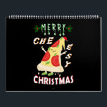 Merry Cheesy Christmas Xmas Santa Pizza Christmas Calendar<br><div class="desc">Merry Cheesy Christmas Xmas Santa Pizza Christmas. Best gifts for Christmas T-shirts, Halloween Festival iPhone Case, Jesus Day Sweatshirt, Santa Claus Tapestry, Xmas Tote Bags, National Pizza Day Mug, National Cheese Pizza Day Hoodies, National Sausage Pizza Day Blanket, Birthday Wall Arts, Anniversary T-shirts, and Birthday T-shirts. Two Page LargeCalendar, White....</div>