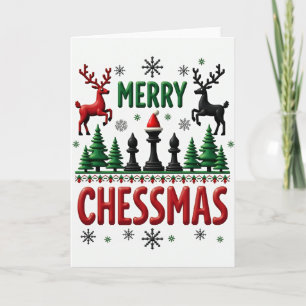 Merry Chessmas Card Chess Player Gift