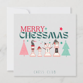 Merry chessmas custom holiday card