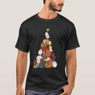 Merry Chickmas Chicken Christmas Tree T-Shirt