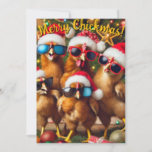 Merry Chickmas  Invitation