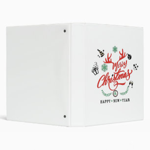 Merry Chirstmas Happy New Year Binder
