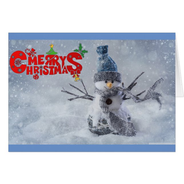 Merry Chirstmas Snowman (Front Horizontal)