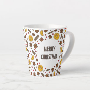 Merry Chistmas winter spices food Latte Mug