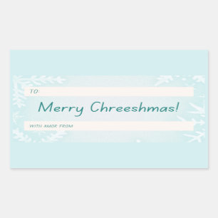 Merry Chreeshmas Snowflake Gift Sticker