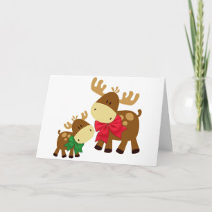 Merry Chris Moose Holiday Card