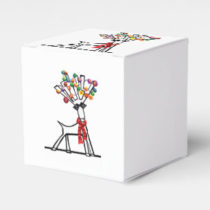 Merry Chris Moose or Reindeer Favor Box
