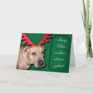 Merry Chrismahanukwanzakah Holiday Card